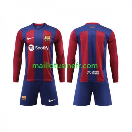 Maillot de Foot FC Barcelone Domicile 2023-24 Manches Longues - Enfant Maillot de Foot FC Barcelone Domicile 2023-24 Manches Longues - Enfant